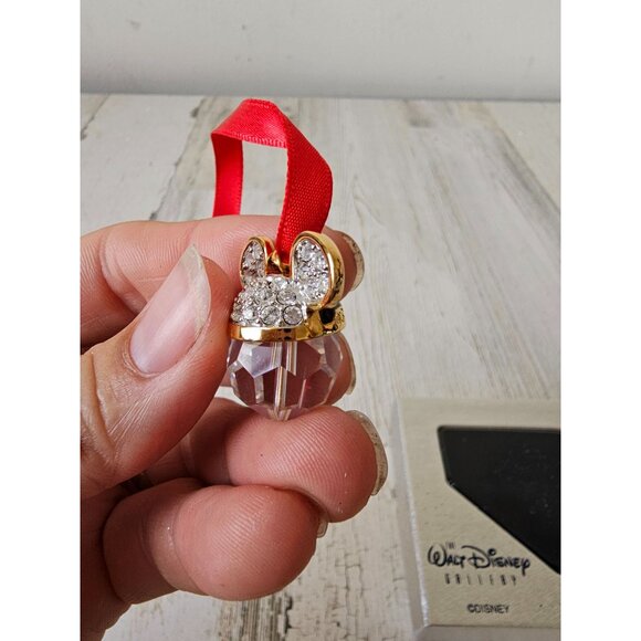 Walt Disney gallery Swarovski Mickey ear charm necklace rhinestone unique gold b - Picture 3 of 7